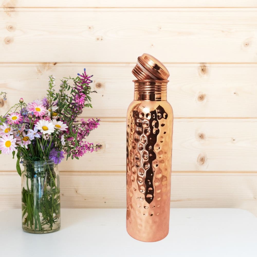 ONEARTH Handmade Copper Bottle with Mugs – 1 | Ecoyaan