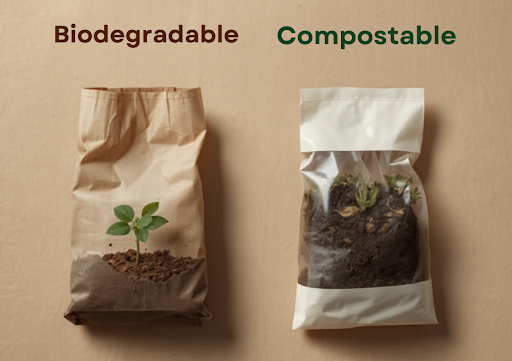 Comparission of Biodegradable and Compostable Bags